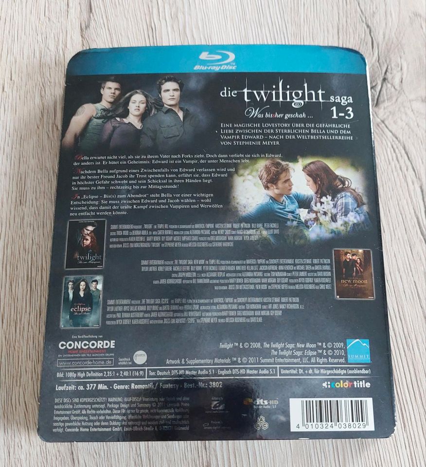 Twilight Saga 1-3 DVD Blu - Ray in Lunzenau