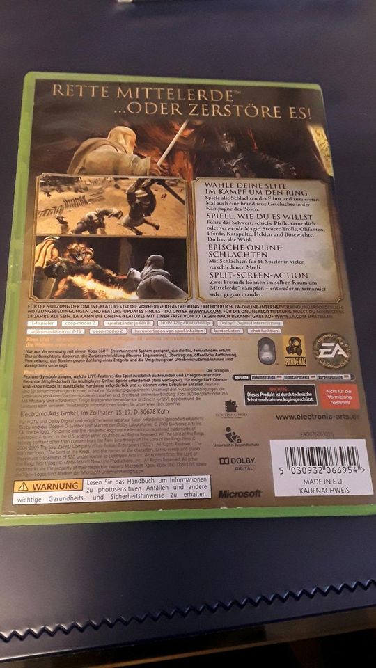 Xbox 360 USK 16 Der Herr der Ringe Die Eroberung Gamer in Pförring
