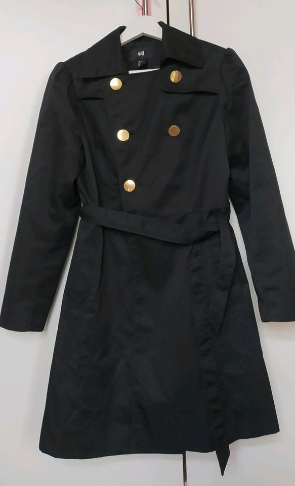 H&M Trenchcoat schwarz, 36 Größe in Köln