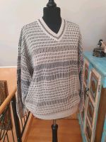 beiger Langarm-Pullover mit Muster von Enzo Lorenzo Vintagestyle Mecklenburg-Vorpommern - Neubrandenburg Vorschau