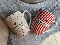 ‼️Herz Valentinstag 2 Kaffeebecher Tasse Kaffee NEU ‼️ Niedersachsen - Hollenstedt Vorschau