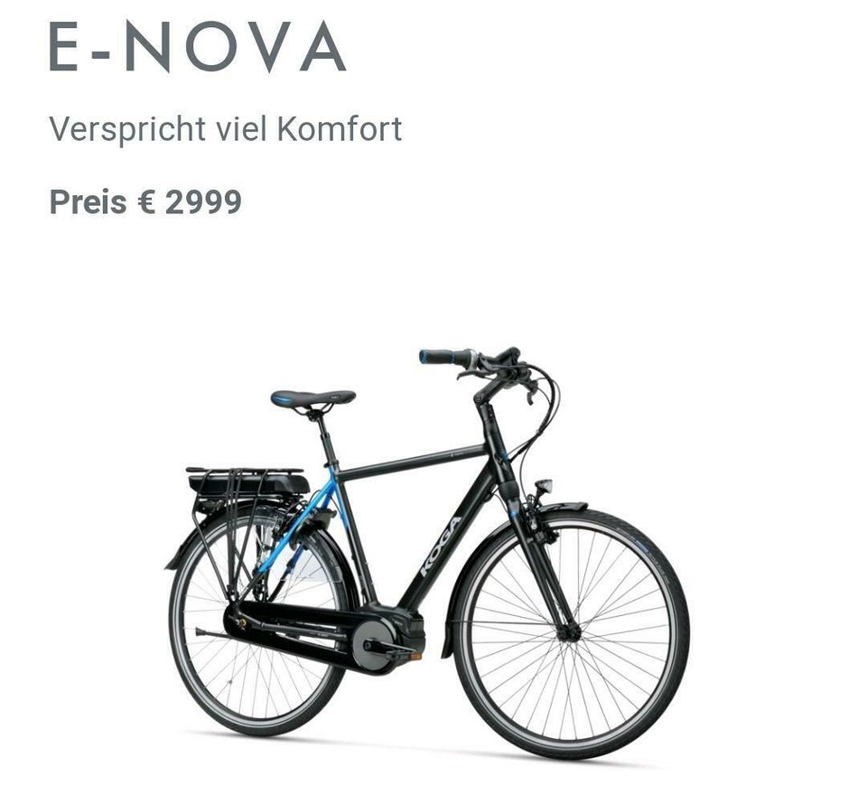 E-Bike Koga Nova Flex Akku RH 54 /57Shimano 8 Gang in Düsseldorf