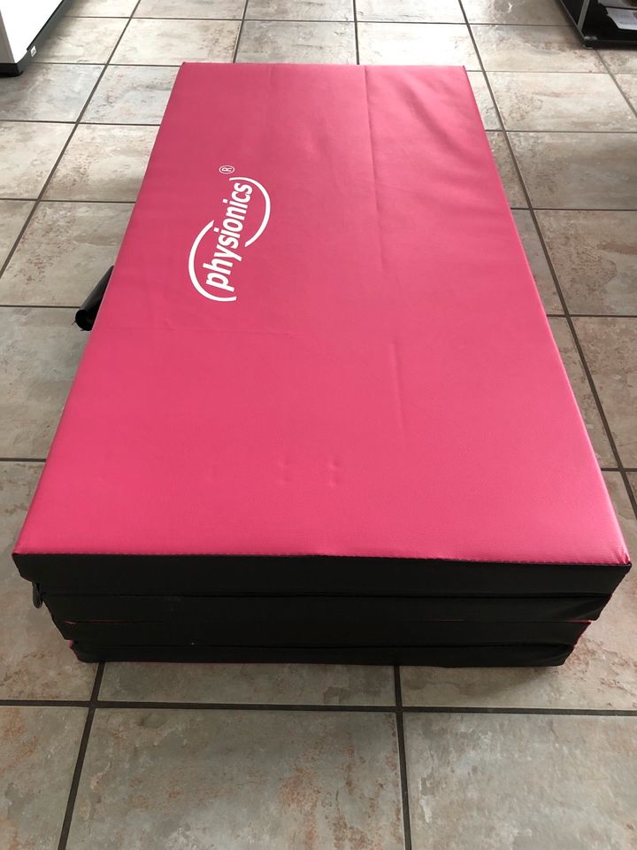 Turnmatte Sportmatte Gymnastikmatte pink 100x200x5 cm physionics in Vohburg an der Donau