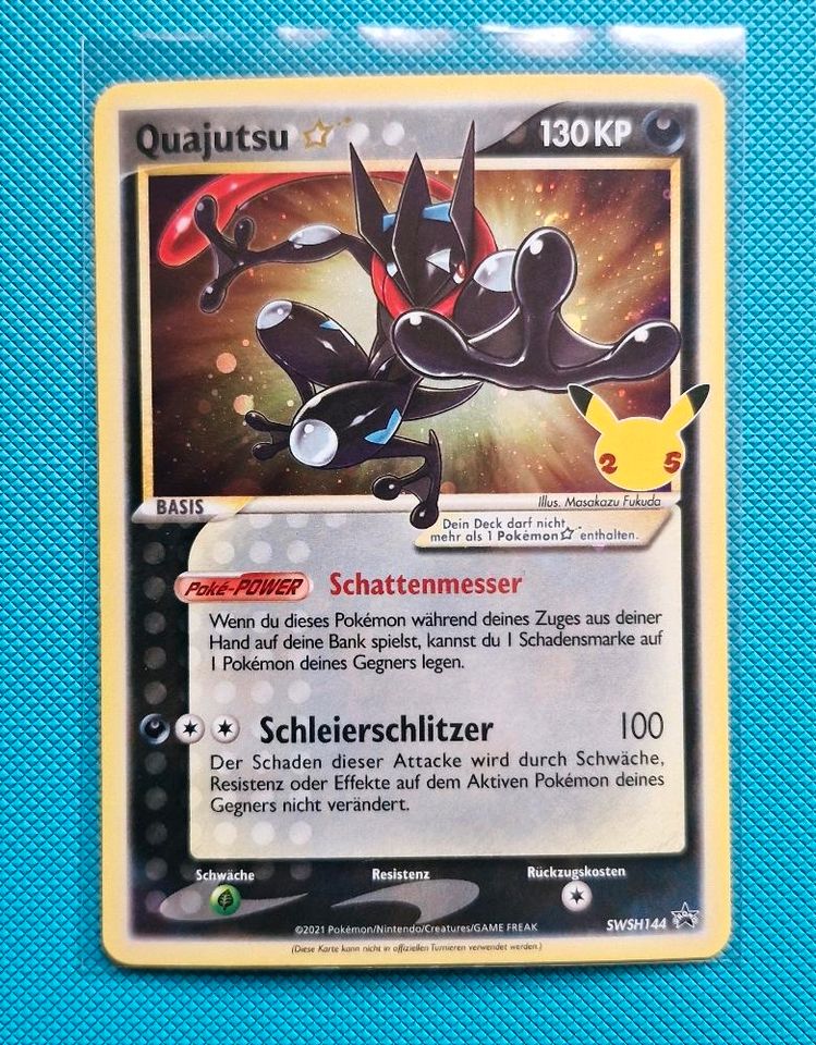 Quajutsu SWSH144 Goldstar Pokemonkarte Pokemon Sammlung in Marburg