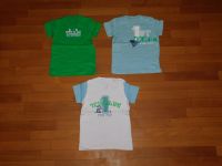 3 x T-Shirt Kurzarm Shirt Gr. 86 / 92 TCM grün blau weiß Nordrhein-Westfalen - Haan Vorschau