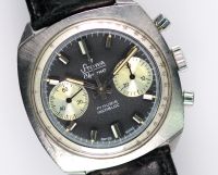 Stowa Vintage Chronograph Edelstahl schwarzes Blatt 37mm unisex Nordrhein-Westfalen - Erkrath Vorschau