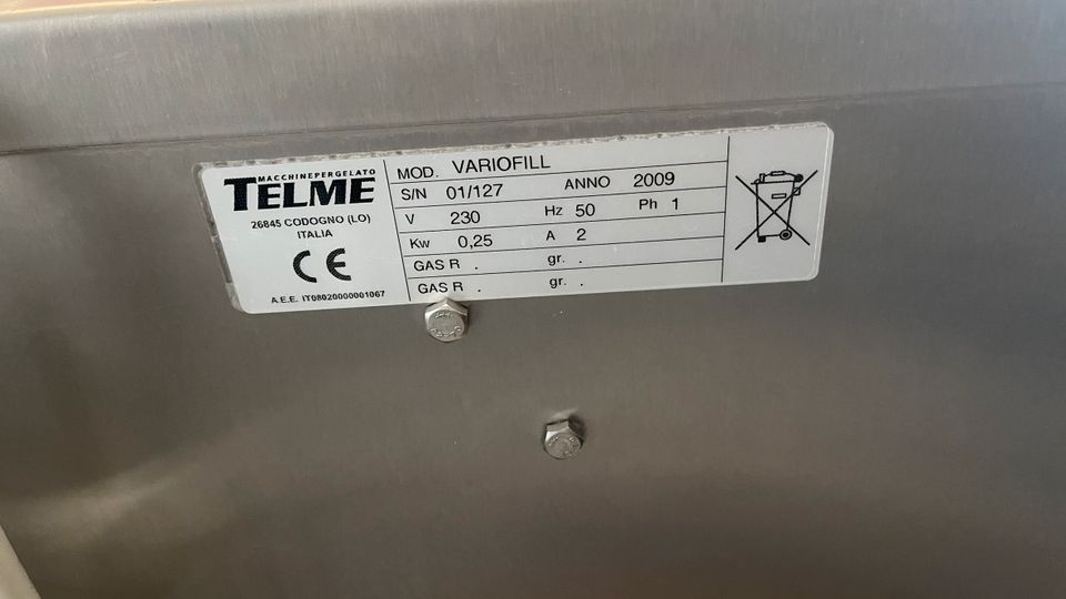 TELME Abfüllmaschine Eis Variofill in Bad Harzburg
