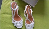 Brautschuhe Tanzschuhe Sandaletten weiß  Gr. 36 Thüringen - Pössneck Vorschau