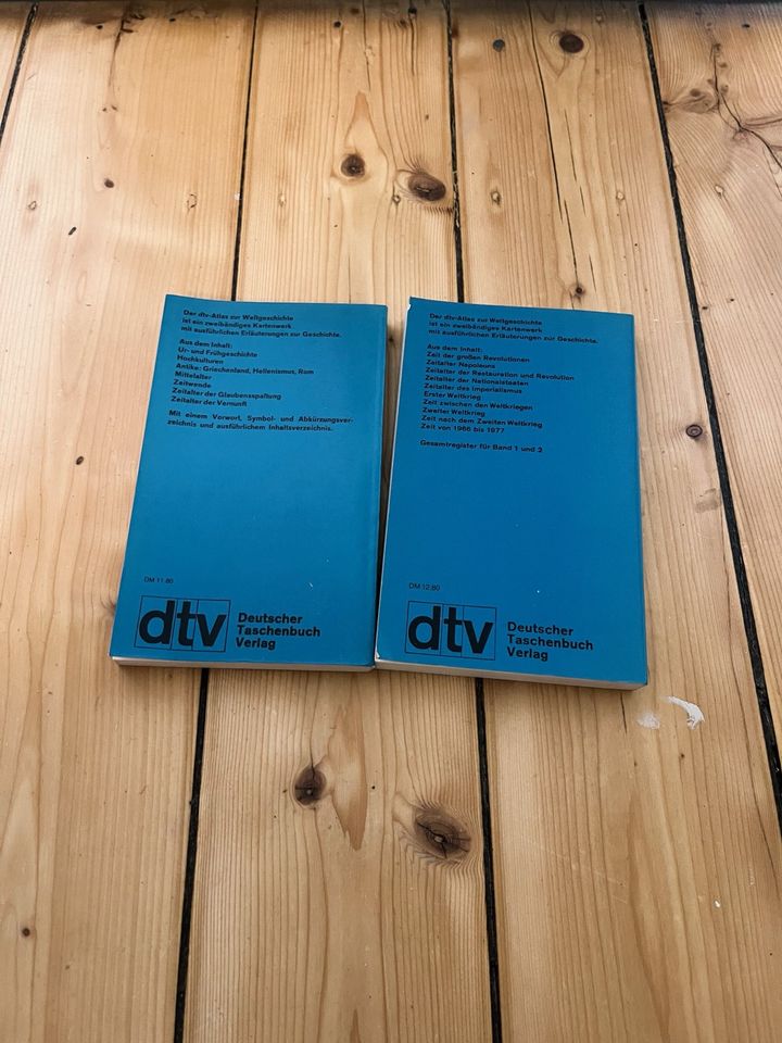 2x Buch: dtv-Atlas zur Weltgeschichte Bank 1 + 2 in Hamburg