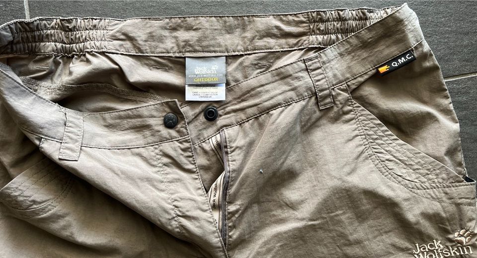 Jack Wolfskin Outdoor Zip-Hose Khaki in Hasselbach