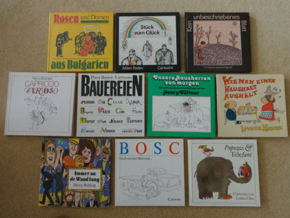Karikaturen Bücher DDR Buch Cartoons Witzbücher in Lingen (Ems)