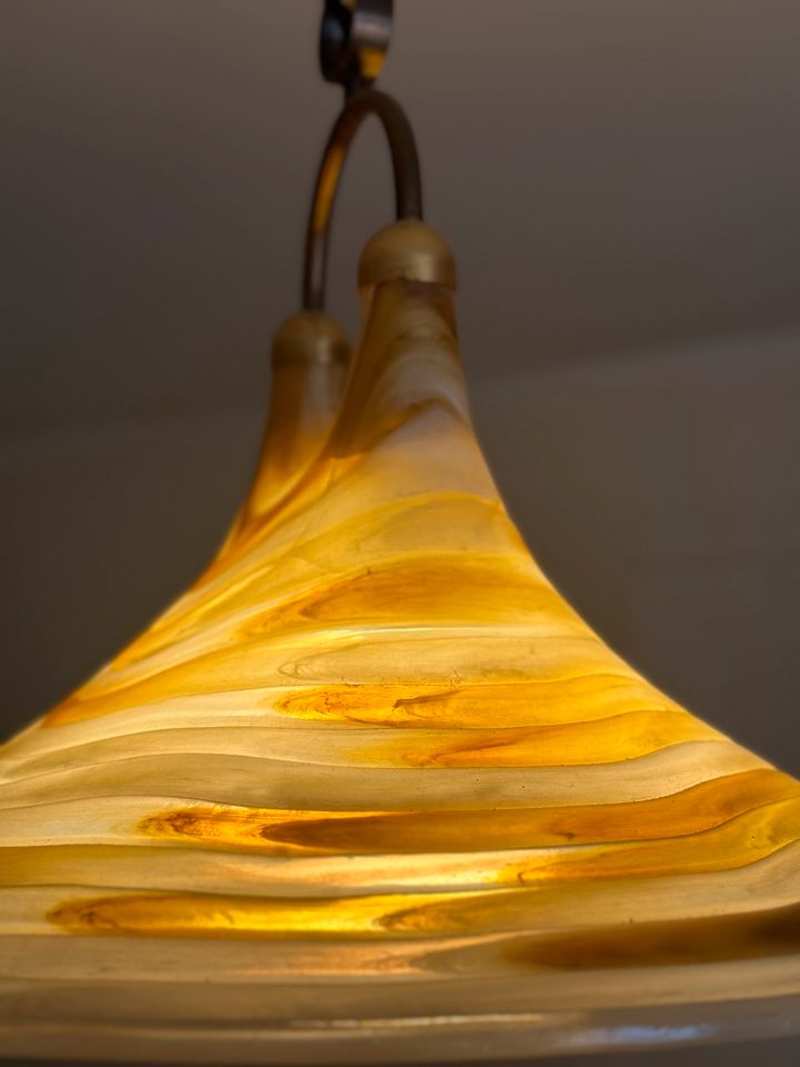 Tulip Hängelampe/Deckenlampe Murano Glas 65 cm ❤️ in Gelbtönen ❤️ in Berlin