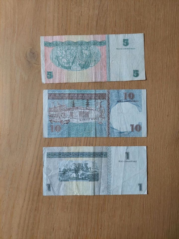 3x Geldscheine Kuba in Neustadt an der Weinstraße