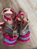 Wunderschöne Ibiza Hippie Sandalen 38 neu Leder so Zara bunt Nordrhein-Westfalen - Radevormwald Vorschau