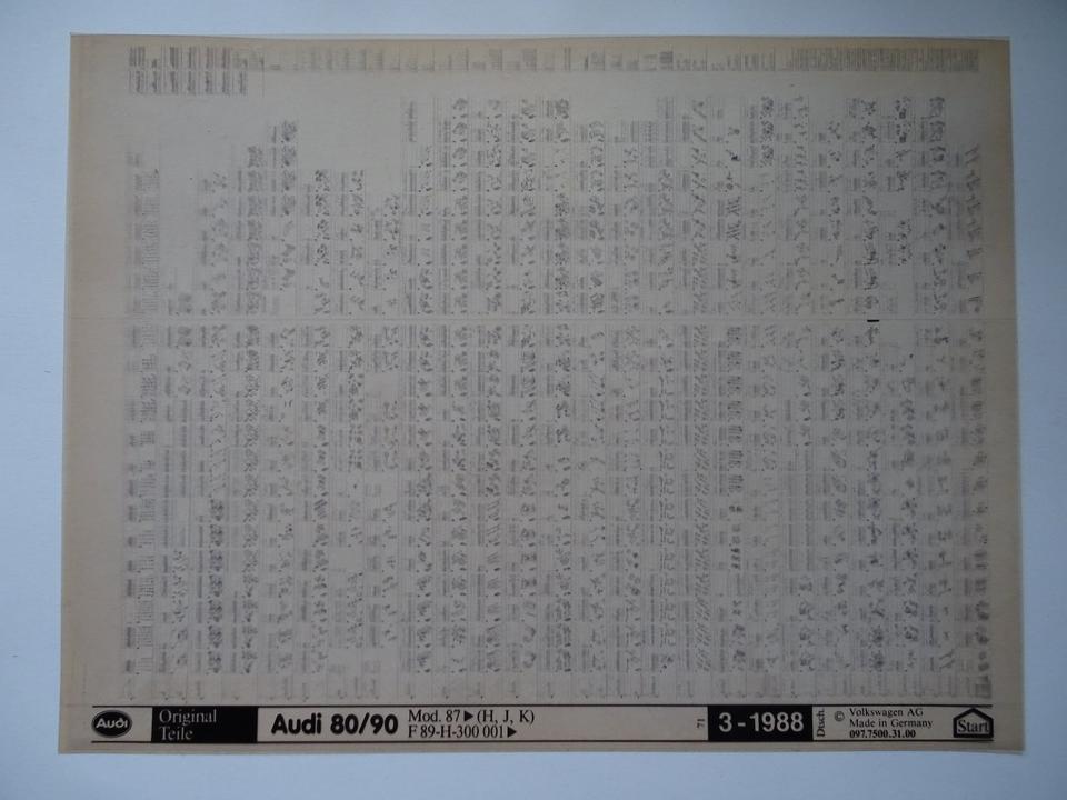VAG MPF 2400 VW/Audi Mikroplanfilm  Audi 80/90 Mod. 87 >  #1124 in Wershofen