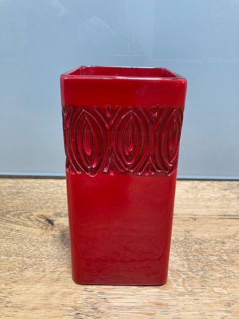 Vase rot 70iger alt Vintage Retro in Stuttgart