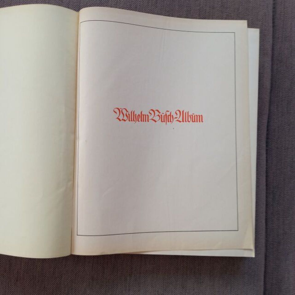 Wilhelm Busch Album, Jubiläums-Ausgabe von 1924 in Reinbek