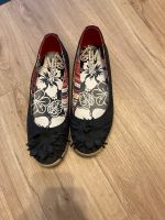 Schuhe Ballerina Marco Tozzi Gr. 38 dunkelblau Blume neuwertig Bayern - Mitterfels Vorschau