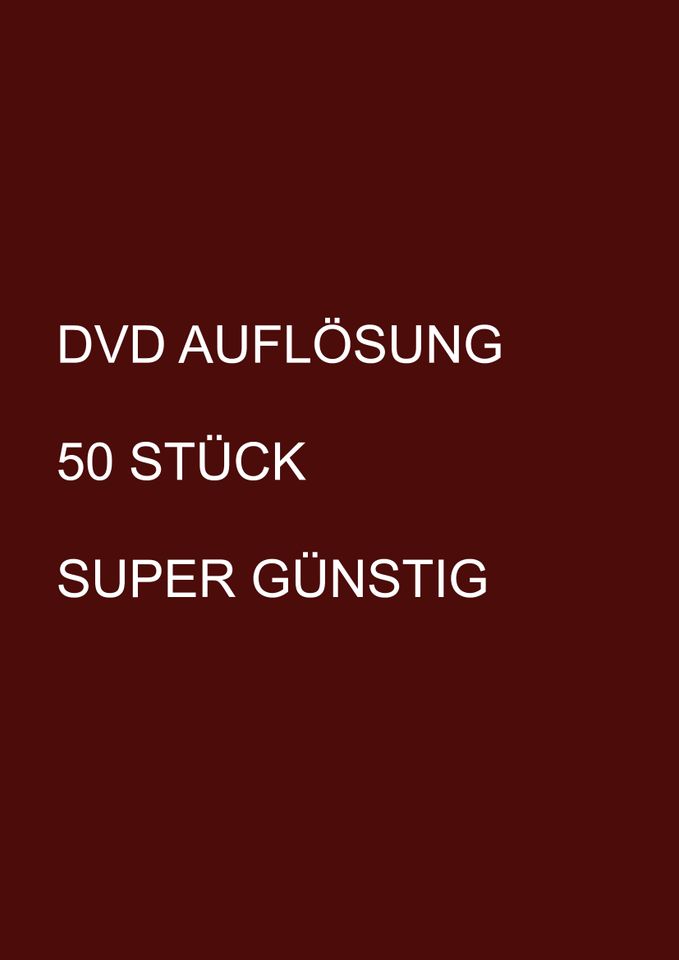 DVD AUFLÖSUNG 50 Stück Paket 1 in Bad Münstereifel