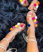 Sandalen mit Pom Pom Sommer ☀️Gr.39 ASOS Hamburg - Altona Vorschau