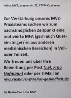 MVZ Wagnerstr in Cuxhaven sucht Verstärkung Niedersachsen - Cuxhaven Vorschau