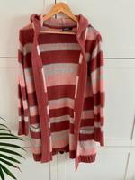 Damen Long-Strickjacke Cardigan Grobstrick Beere Rosé Takko Gr. S Hessen - Gründau Vorschau