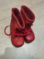 Weihnachten Schuhe Gr 18 Lederschuhe rot Schnurwolle Babystiefel Bayern - Lohr (Main) Vorschau