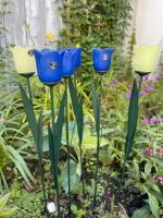 Gartenstecker Teelichthalter Tulpen Dekoration Garten Balkon blau Elberfeld - Elberfeld-West Vorschau