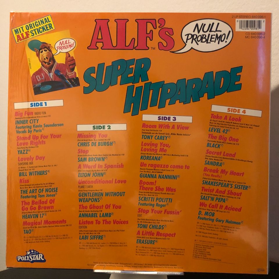 Als Super Hitparade Vinyl 4 Schallplatte Sticker Null Problemo in München