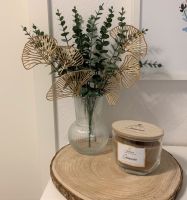 Deko Paket Holztablett Eukalyptus Vase Goldblume Baden-Württemberg - Hohentengen am Hochrhein Vorschau