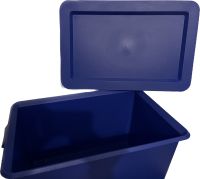 IKEA • SLUGIS Box / Kasten mit Deckel blau • 56x35x30 Altona - Hamburg Lurup Vorschau