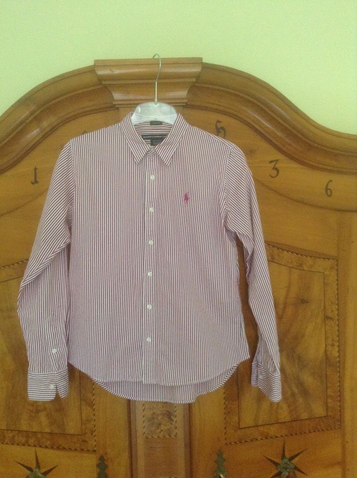 Ralph Lauren Bluse, rot/weiß gestreift, Gr. 10 (dt.38), NEUw.!! in Düsseldorf