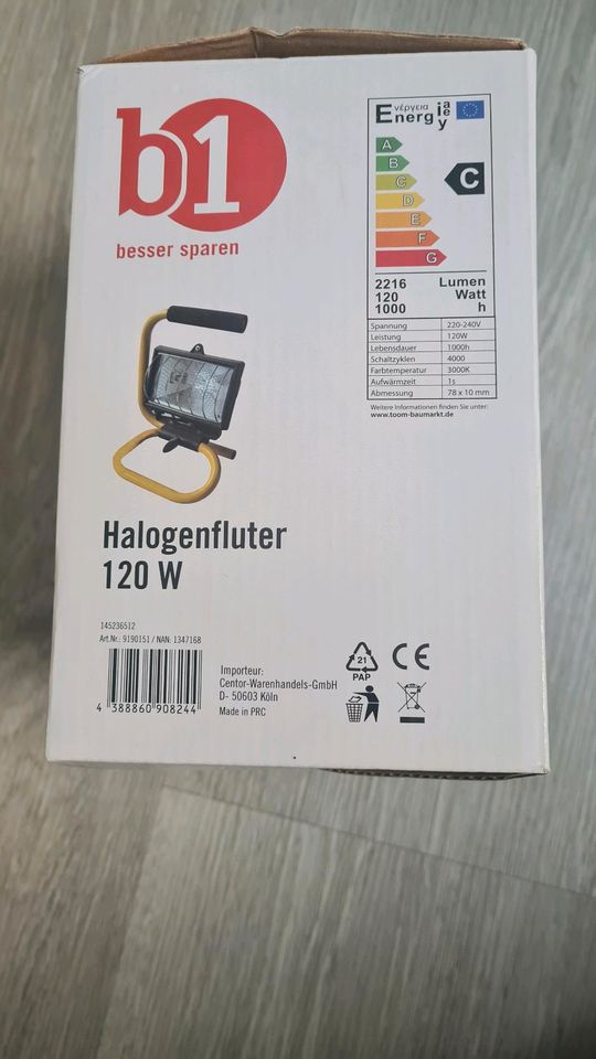 Halogenfluter 120 W von b1 Neu in Süderhastedt