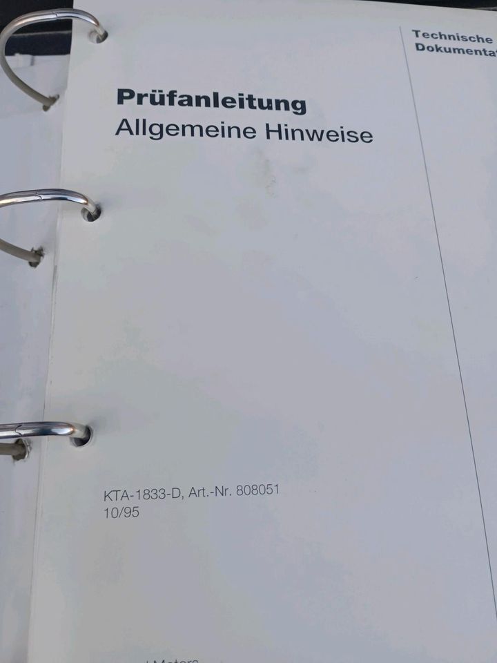 Technische Dokumentation Opel Corsa B/Tigra A/Astra F/Vectra B in Freinsheim