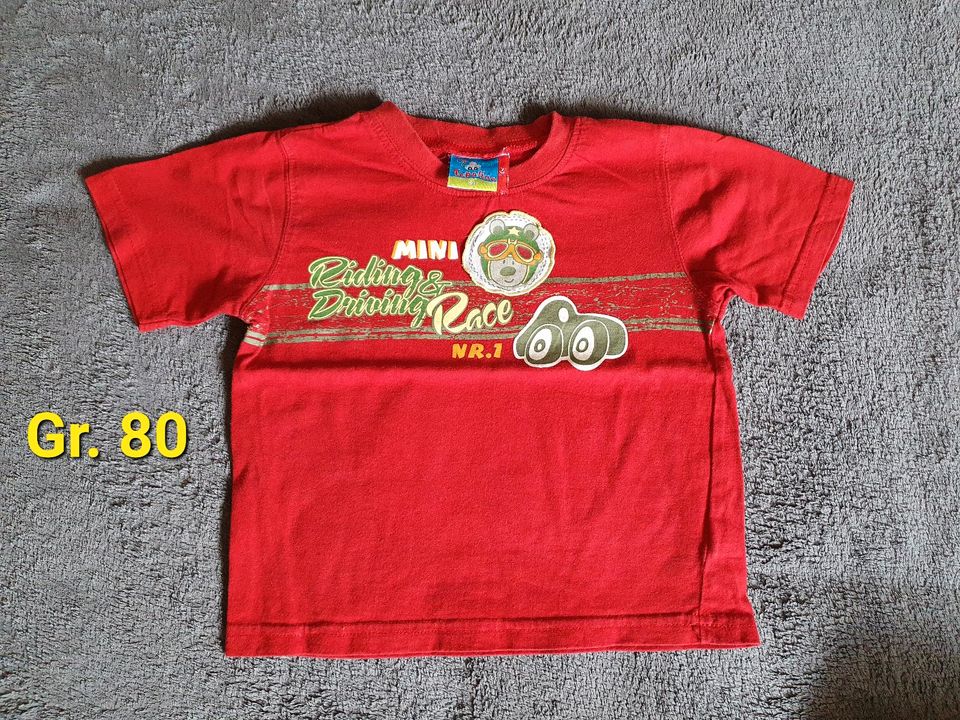 15 Baby Jungs kurzarm T-Shirts,Oberteil,Shirt,Mode,Größe 74/80 in Michelau i. OFr.