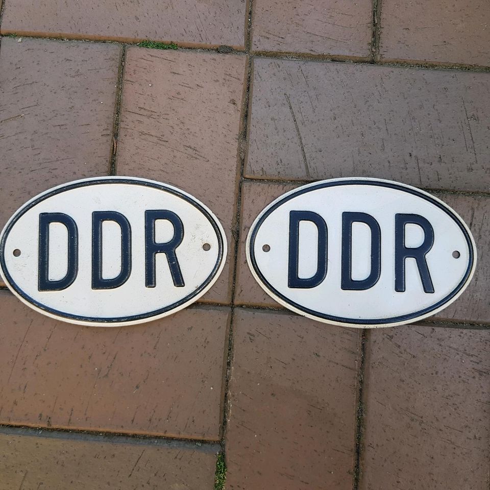 Orginal DDR Autoschild Blech in Schwedt (Oder)