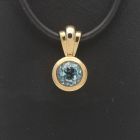 Blautopas Anhänger 333 Gold 8 Kt Gelbgold Goldschmuck Edelstein Innenstadt - Köln Altstadt Vorschau