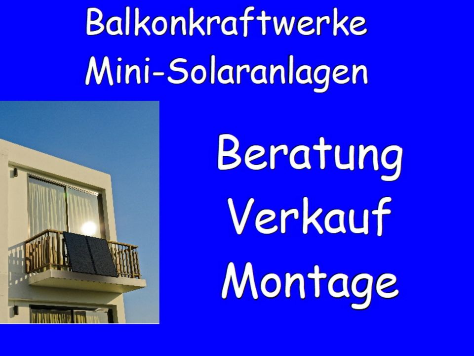 Balkonkraftwerke, Speicher und Zubehör. Anbieter hier finden. in Barsinghausen