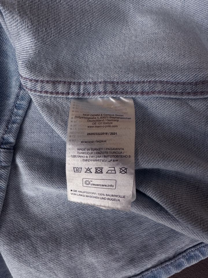 Marc O'Polo Herren Hemd, Overshirt, Shirt, Jeans hellblau in Hamburg