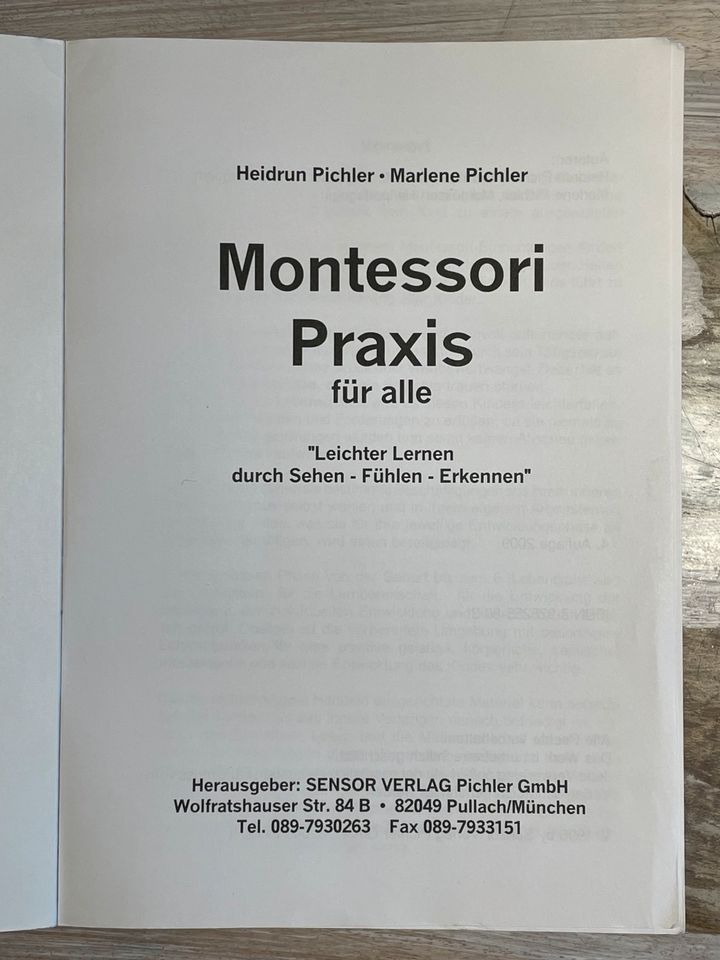 Montessori Praxis die Montessori Bibel in Leipzig