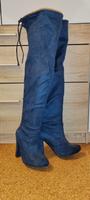 Blaue Overknee Stiefel 38 Hessen - Grünberg Vorschau