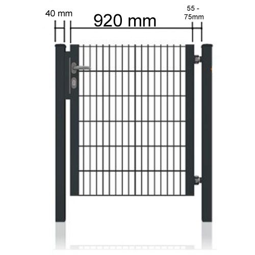 Doppelstabmattenzaun Doppelflügeltor + Zubehör 5500x2000mm Nr.733 in Lübbecke 