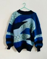 Pullover Wolle Mohair M blau türkis Glitzer Handgestrickt NEU! Nordrhein-Westfalen - Krefeld Vorschau