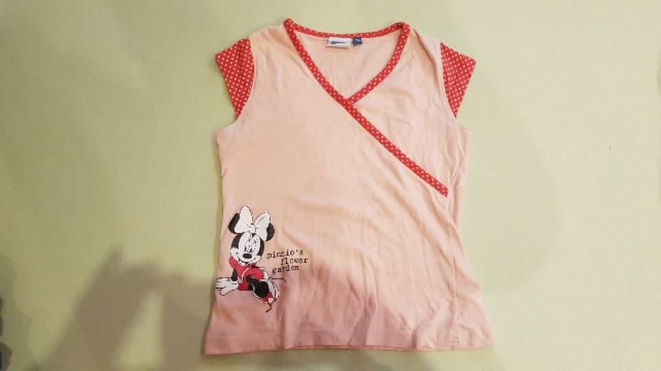 Süßes T-Shirt Gr. 128 - - DISNEY Minnie Mouse Maus in Ganderkesee