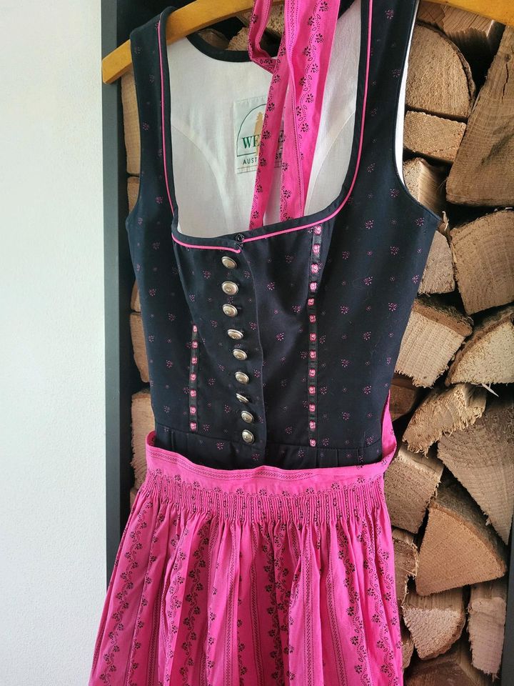 Tolles Wenger Dirndl lang 34 schwarz pink in Ruhstorf an der Rott