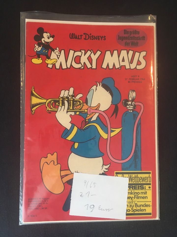 28 Micky Maus Hefte von Nr 1 bis Nr 32 von 1965 in Mecklenbeck