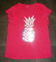 MONTEGO T-Shirt in Pink mit Glitzer-Ananas, Gr. S Nordrhein-Westfalen - Leverkusen Vorschau