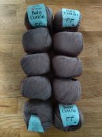 Wolle YarnArt Baby Cotton 50g/165m 10x dunkelbeige Stricken Häkel Brandenburg - Am Mellensee Vorschau