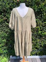Primark, neues Volant Kleid kurz Arm in khaki grün in 48 Niedersachsen - Braunschweig Vorschau