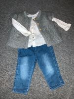 3 teiliges Outfit vertbaudet Jeans Bluse Strickjacke Gr. 74 Niedersachsen - Wangelnstedt Vorschau